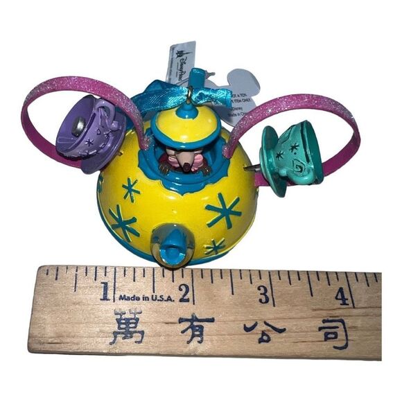 DISNEY PARKS Alice Wonderland All Ear Hat Dormouse Mad Tea Party Ride Ornament - Picture 5 of 7